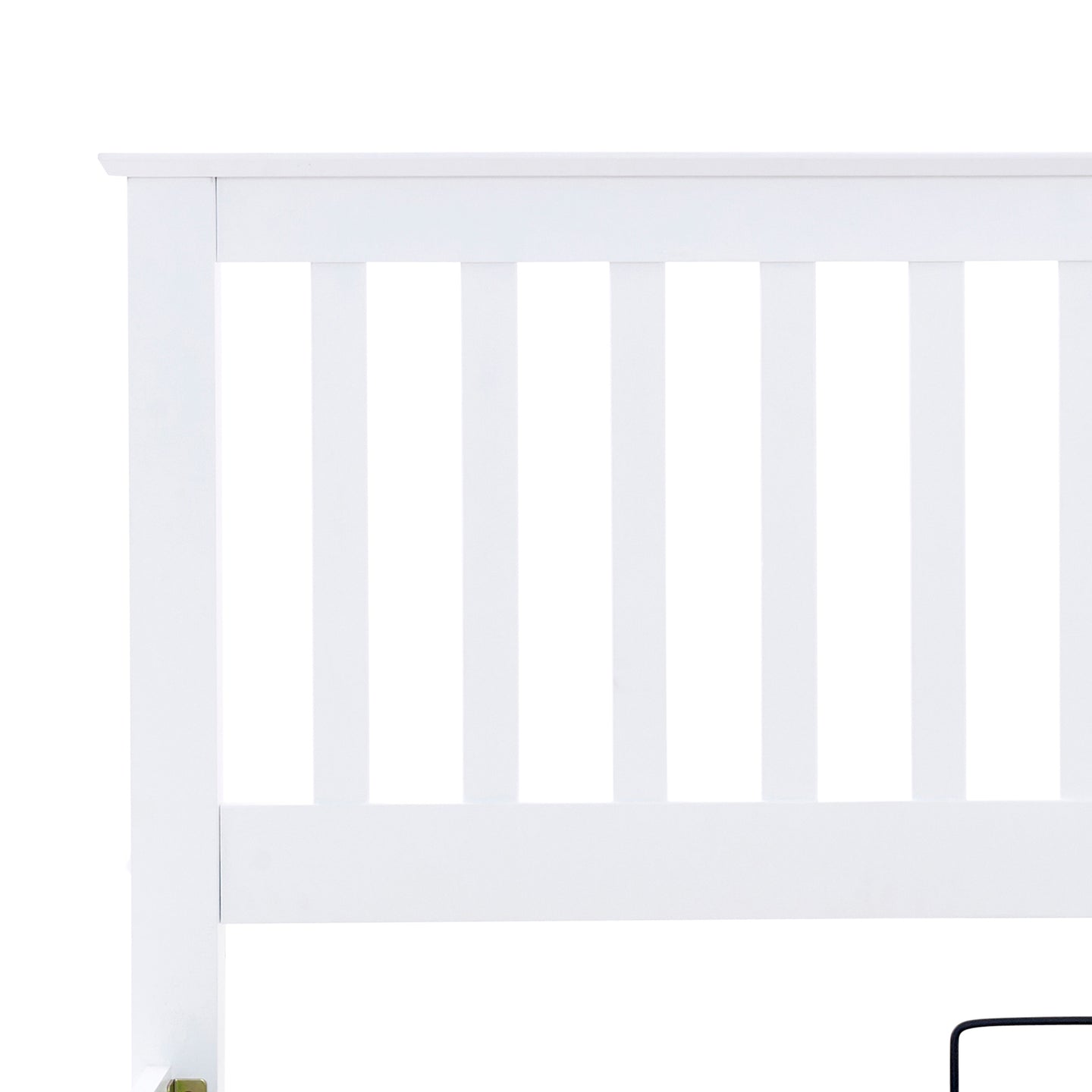 Solis White Small Double Ottoman Bed
